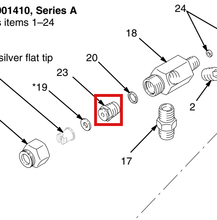 Load image into Gallery viewer, Graco 207149 Seat Valve for Hydra-Mastic Spray Gun, 416 SST; carbide with diffuser - highlighted in parts diagram
