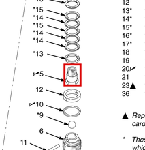 Load image into Gallery viewer, Graco 207356 Piston, Pump Fluid - highlighted in parts diagram