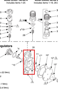 Load image into Gallery viewer, Graco 208086 Housing, Regulator - highlighted in parts diagram