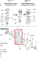 Load image into Gallery viewer, Graco 208180 Housing, Regulator - highlighted in parts diagram