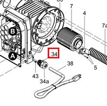 Load image into Gallery viewer, Graco 20A460 Bushing,strain Relief - highlighted in parts diagram