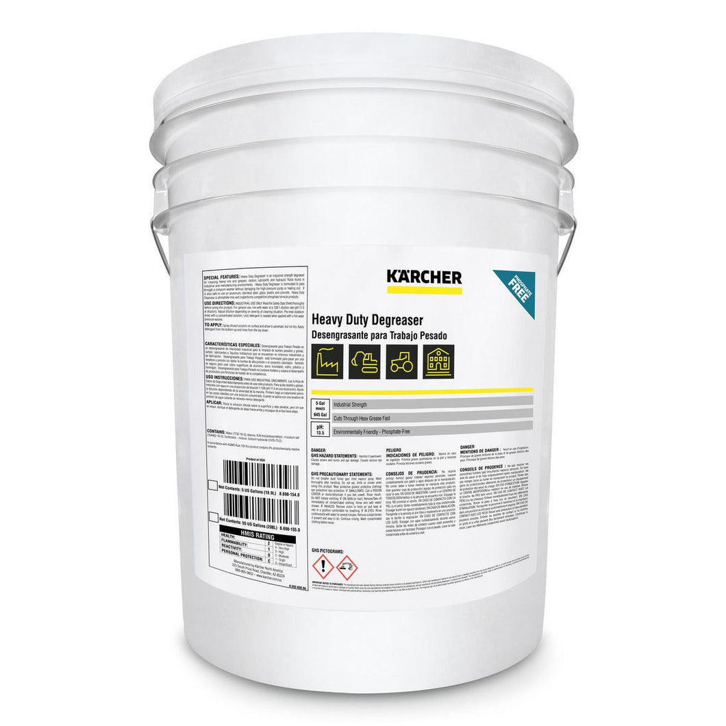 Karcher 8.698-155.0 Heavy Duty Degreaser, 5Gal Pressure Water Detergents