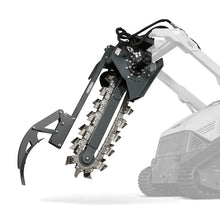 Load image into Gallery viewer, MechMaxx 20'' Cutting Depth Mini Skid Steer Trencher