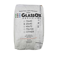 Load image into Gallery viewer, 1 Skid of 40 50 lb Bags of Crushed Glass Blast Media