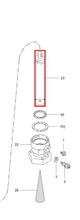 Load image into Gallery viewer, Graco 215947 Piston Shaft for Fast-Flo Air Motor - highlighted in parts diagram