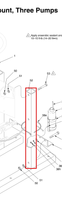 Load image into Gallery viewer, Graco 217297 Leg, Frame - highlighted in parts diagram