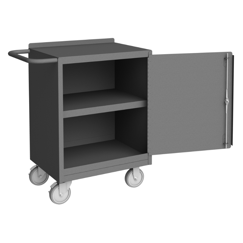 Durham 2200-95 Mobile Bench Cabinet, 1 Shelf, 1 Lockable Door, 18-1/4 X 30-1/8 X 36-3/8