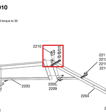 Load image into Gallery viewer, Graco 2210 Sharpe Air Adjusting Valve with Gauge, 1/4 in NPSM x 1/4 in NPSM - highlighted in parts diagram