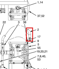 Load image into Gallery viewer, Graco 221170 Hose, Coupled, 061260, 3 Ft - highlighted in parts diagram