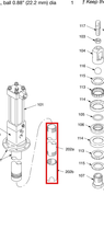 Load image into Gallery viewer, Graco 222346 Tube, Drop - highlighted in parts diagram