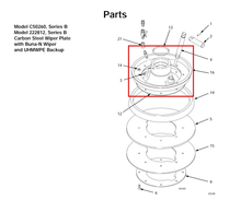 Load image into Gallery viewer, Graco 222764 Plate,inductor - highlighted in parts diagram