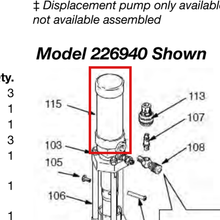 Load image into Gallery viewer, Graco 223099 Air Motor Replacement Kit - item 115 highlighted in the Graco 307427EN parts diagram