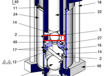 Load image into Gallery viewer, Graco 223438 Retainer, Piston - highlighted in parts diagram
