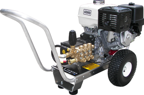 Pressure-Pro Eagle II 4000 PSI @ 4.0 GPM General Pump Direct Drive Gas Kohler Engine Cold Water Pressure Washer - Cart