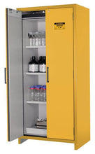 Load image into Gallery viewer, Justrite™ 90-Minute EN Flammable Safety Cabinet, 30 Gal., 3 shelves, 2 hybrid-close doors, Yellow