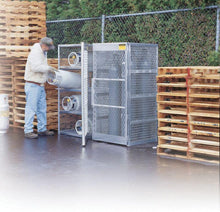 Load image into Gallery viewer, Justrite™ Cylinder locker for safe storage of up to 10 vertical Compressed Gas cylinders.