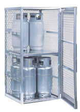 Load image into Gallery viewer, Justrite™ Cylinder locker for safe storage of 8 vertical 20 or 33-lb. LPG cylinders.