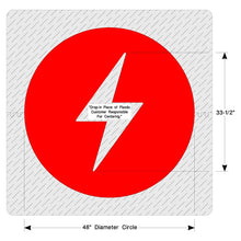 Load image into Gallery viewer, NewStripe 10002312 Electric Vehicle (EV) Charging/Parking Stencil Bolt Style