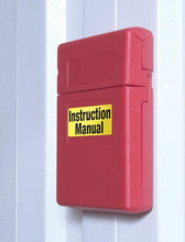 Load image into Gallery viewer, Justrite Document Storage Box for SDS, Medium-sized, Lockable Flip-top, Single Pack, Plastic, Red - S23303