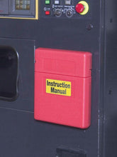 Load image into Gallery viewer, Justrite Document Storage Box for SDS, Medium-sized, Lockable Flip-top, Single Pack, Plastic, Red - S23303