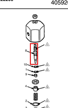 Load image into Gallery viewer, Graco 235205 Stem, Valve - highlighted in parts diagram