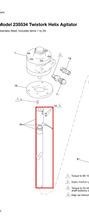 Load image into Gallery viewer, Graco 235530 Shaft, Agitator - highlighted in parts diagram