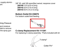 Load image into Gallery viewer, Graco 236676 Kit, Outlet, Bottom, 2 Gal. - highlighted in parts diagram