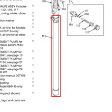 Load image into Gallery viewer, Graco 237449 PUMP,FAST-FLO,LOWER - item 114 highlighted in the Graco 307427EN parts diagram