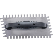 Load image into Gallery viewer, Marshalltown 239 NOTCHED TROWEL1/4 X 3/8 X 1/4 SQ; 1/4 X 1/2 X 1/4 U-10 Degree Cutback (12/Pack)