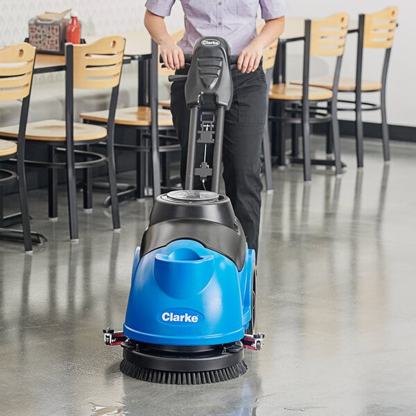 Clarke CLARKE380B MA50™ 15B Floor Scrubber 33 Ah (AGM) batteries, onboard charger, and 15" Brush