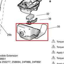 Load image into Gallery viewer, Graco 243837 GUARD, IMPACT, GREEN/WHITE - item 35 highlighted in the Graco 312668EN-ZAC parts diagram