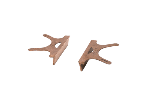 Wilton — 404-3 Replacement Copper Jaw Caps with 3 in Jaw Opening, Pair