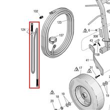 Load image into Gallery viewer, Graco 245798 Coupled 1/4” x 7’ Hose - item 124 highlighted in the Graco 3A3389EN parts diagram