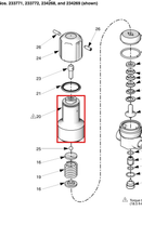 Load image into Gallery viewer, Graco 245827 Housing, Upper - highlighted in parts diagram