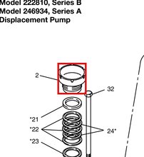 Load image into Gallery viewer, Graco 246965 Cup, Sleeve - highlighted in parts diagram
