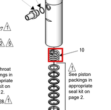 Load image into Gallery viewer, Graco 24A255 Standard Seal Repair Kit for Merkur LW125A - highlighted in parts diagram
