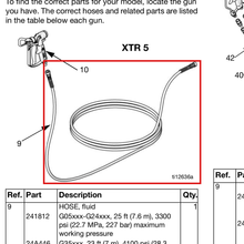 Load image into Gallery viewer, Graco 24A446 HOSE, CPLD,6.3MM,1/4,SST - item 9 highlighted in the Graco 312799EN-V parts diagram