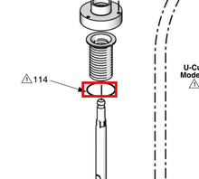 Load image into Gallery viewer, Graco 24A656 V-Packing Seal Kit for Merkur Bellows LB100A and LB100B - highlighted in parts diagram