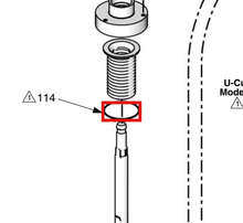 Load image into Gallery viewer, Graco 24A657 V-Packing Seal Kit for Merkur Bellows LB150A and LB150B - highlighted in parts diagram