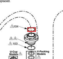 Load image into Gallery viewer, Graco 24A829 Kit, Cylnd, Upper, Bellows, 100cc - highlighted in parts diagram