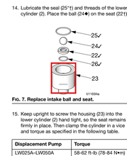Load image into Gallery viewer, Graco 24A838 Kit, Footvalve,125cc - highlighted in parts diagram
