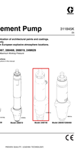 Load image into Gallery viewer, Graco 24B748 - 130 HS Pump Repair Q GB Kit - highlighted in parts diagram