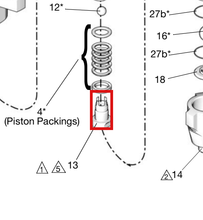 Load image into Gallery viewer, Graco 24B826 Kit, Valve, Piston, 145CC (600) - highlighted in parts diagram