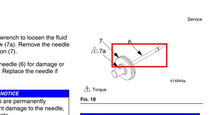 Load image into Gallery viewer, Graco 24C220 Needle Assembly, includes tip, for AirPro EFX Guns with 0.039 inch (1.0 mm) Nozzle - highlighted in parts diagram