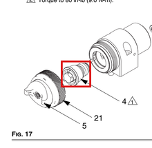 Load image into Gallery viewer, Graco 24D276 Nozzle, includes o-ring, for AirPro EFX LVMP Guns with 0.059 inch (1.5 mm) Nozzle - highlighted in parts diagram