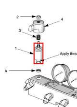 Load image into Gallery viewer, Graco 24E310 Kit,drain Vlv,resin,blue,sst - highlighted in parts diagram