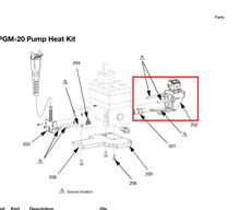 Load image into Gallery viewer, Graco 24E412 Kit,heat,pump,pgm,20 - highlighted in parts diagram
