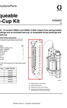 Load image into Gallery viewer, Graco 24F145 Torqueable Wet Cup Kit, to convert 3000-4000 cc lowers to torqueable throat packings and an open wet-cup - highlighted in parts diagram