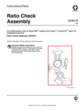 Load image into Gallery viewer, Graco 24F227 Kit,ratio Check,fusion - highlighted in parts diagram