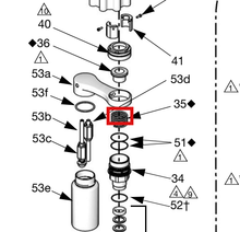 Load image into Gallery viewer, Graco 24F665 Complete Pump Repair Kit for 4000 cc Lowers - highlighted in parts diagram